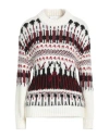 Nenette Woman Sweater White Size Xs Acrylic, Wool, Alpaca Wool, Viscose, Polyester In White