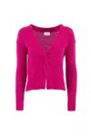 Nenette Women's Sweater  36bb-marte-2119 Ruby Pink In Pink