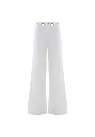 Nenette Women's Trousers  Staffer In White