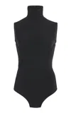 Nensi Dojaka Alice Knitted Corset Bodysuit In Black