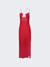 Nensi Dojaka Cutout Cotton-voile Maxi Dress In Pink