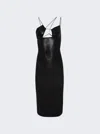 Nensi Dojaka Cutout Metallic Stretch-jersey Midi Dress In Multi