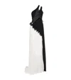 Nensi Dojaka Maxi Dress With Contrasting Tulle Panels