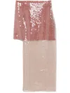 Nensi Dojaka Asymmetric Midi Skirt In Brown