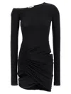 Nensi Dojaka Asymmetric-neck Mini Dress