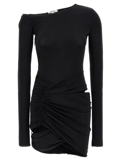 NENSI DOJAKA ASYMMETRICAL STRETCH FABRIC DRESS