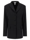 Nensi Dojaka Tailored Black Wool Blend Blazer In Black