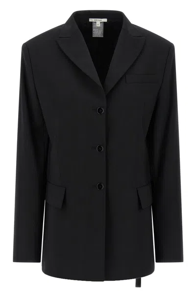 Nensi Dojaka Tailored Black Wool Blend Blazer