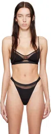 Nensi Dojaka For Calvin Klein Modern Modal-cashmere Bralette In Ub1 Black