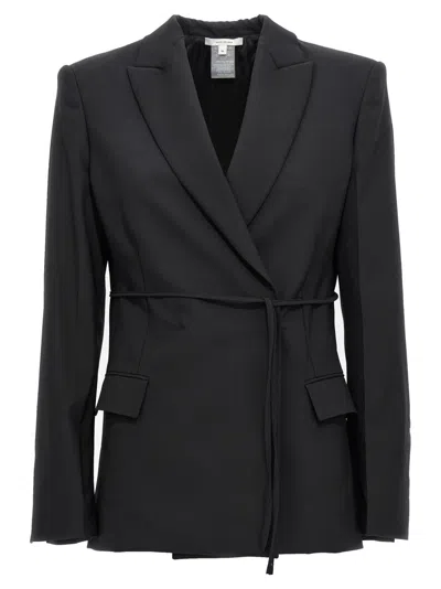 NENSI DOJAKA BLACK DOUBLE BREAST BLAZER