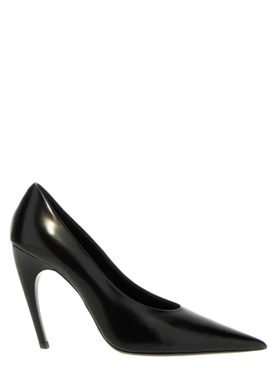 NENSI DOJAKA BLACK LEATHER PUMPS