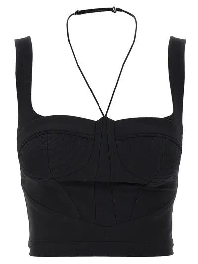 NENSI DOJAKA BLACK SHAPED TOP