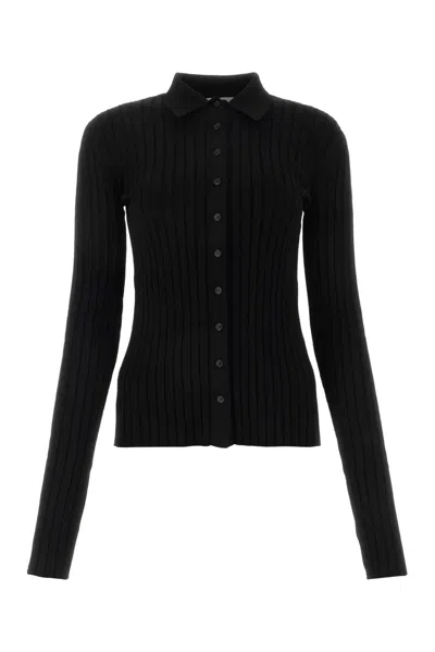 Nensi Dojaka Black Viscose Blend Cardigan