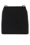 Nensi Dojaka Black Heart Cut-out Detail Miniskirt In Black