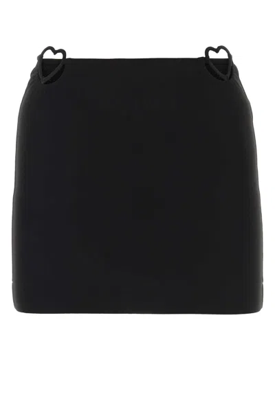 NENSI DOJAKA NENSI DOJAKA BLACK VISCOSE BLEND MINI SKIRT