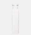Nensi Dojaka Bridal Cutout Crêpe Gown In White