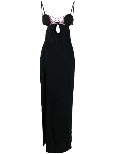 Nensi Dojaka Bustier-neck Sleeveless Gown In Black