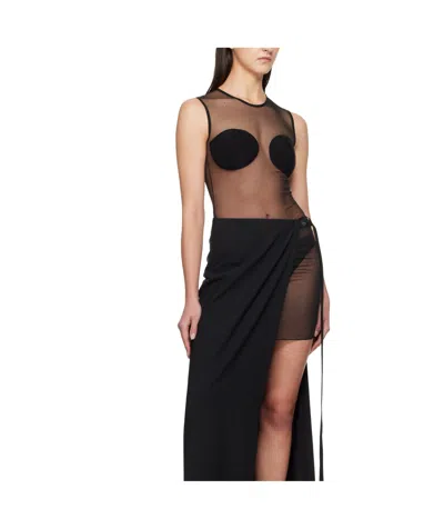 Nensi Dojaka Camille Bodysuit In Black