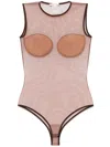 Nensi Dojaka Camille Bodysuit In Brown