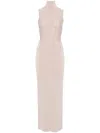 Nensi Dojaka Gwyneth Knitted Corset Maxi Dress In 褐色