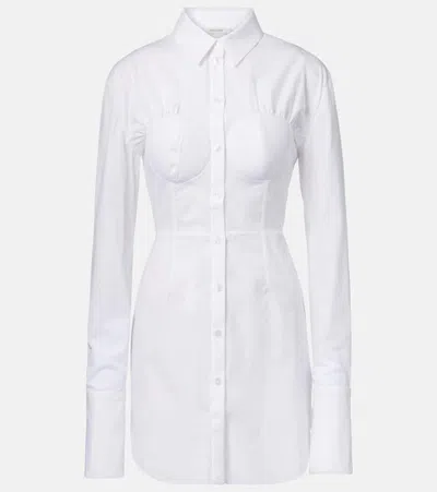 Nensi Dojaka Minikleid Aus Baumwollpopeline In Weiss