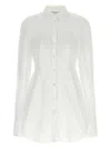 Nensi Dojaka Modern Fusion Collared Shirt In White