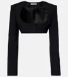 Nensi Dojaka Cropped Jacket In Black