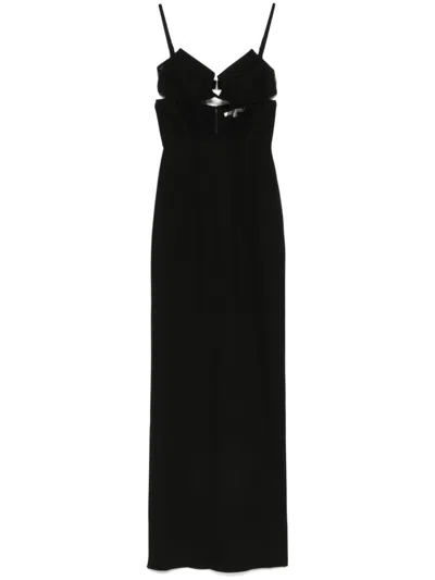 Nensi Dojaka Crepe Maxi Dress In Black