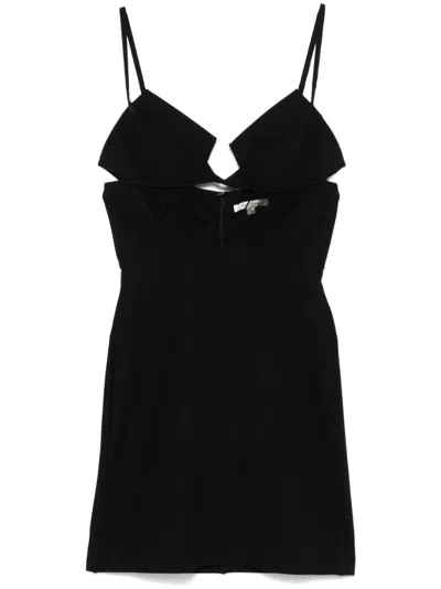 Nensi Dojaka Crepe Mini Dress In Black
