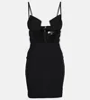 Nensi Dojaka Padded Bralette Mini Dress In Black
