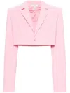 Nensi Dojaka Cropped Blazer In Pink
