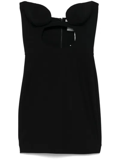 Nensi Dojaka Cut Out-detail Mini Dress In Black