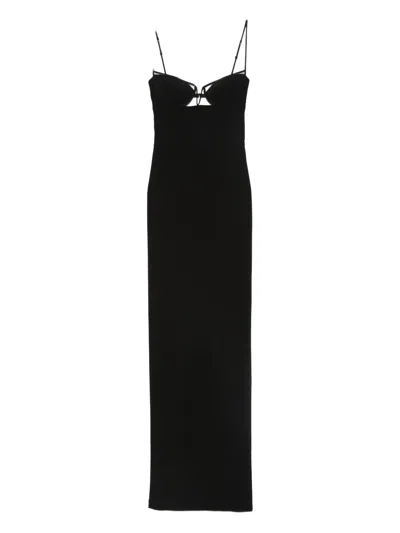 Nensi Dojaka Cut-out Maxi Dress In Black