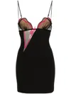 Nensi Dojaka Heartbeat Cutout Mini Dress In Black