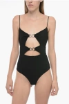 Nensi Dojaka One-piece Draped Swimsuit