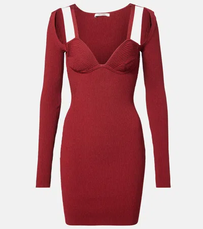 NENSI DOJAKA CUTOUT KNITTED MINIDRESS