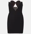 Nensi Dojaka Cutout Strapless Minidress In Black