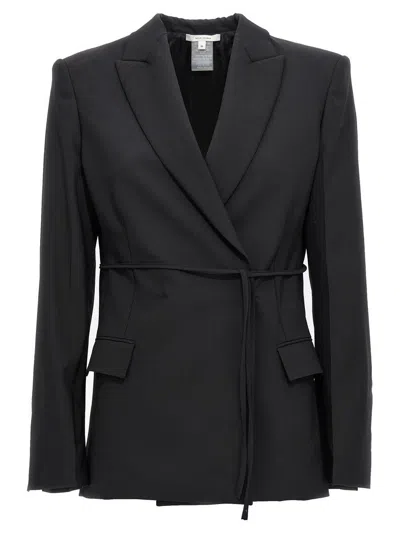 NENSI DOJAKA NENSI DOJAKA DOUBLE BREAST DRAWSTRING BLAZER JACKET