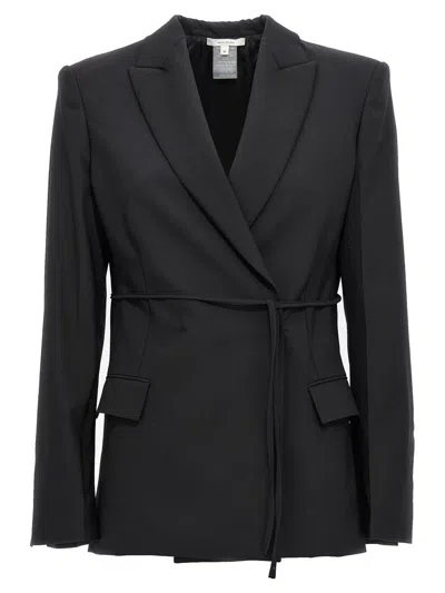NENSI DOJAKA NENSI DOJAKA DOUBLE BREAST DRAWSTRING BLAZER JACKET