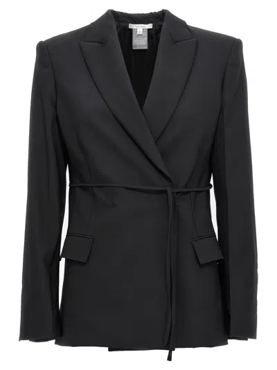 NENSI DOJAKA NENSI DOJAKA DOUBLE BREAST DRAWSTRING BLAZER JACKET