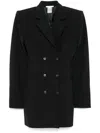Nensi Dojaka Double-breasted Blazer In Black