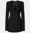 Nensi Dojaka Tailored Mini Jacket Dress In Black