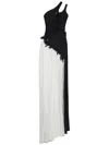 Nensi Dojaka Maxi Dress With Contrasting Tulle Panels