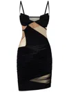 Nensi Dojaka Keyhole Front-split Knitted Mini Dress