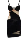 Nensi Dojaka Drapped Mini Dress Dress In Black