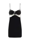 Nensi Dojaka Black Stretch Viscose Jersey Minidress In Black