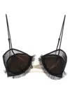 Nensi Dojaka Tulle Ruffled Bra