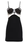 Nensi Dojaka Black Stretch Viscose Jersey Minidress In Black