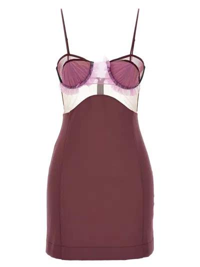 NENSI DOJAKA NENSI DOJAKA 'EXPLOSIVE FLOWER BRA' DRESS