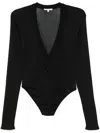 Nensi Dojaka Fine-ribbed Bodysuit In Black